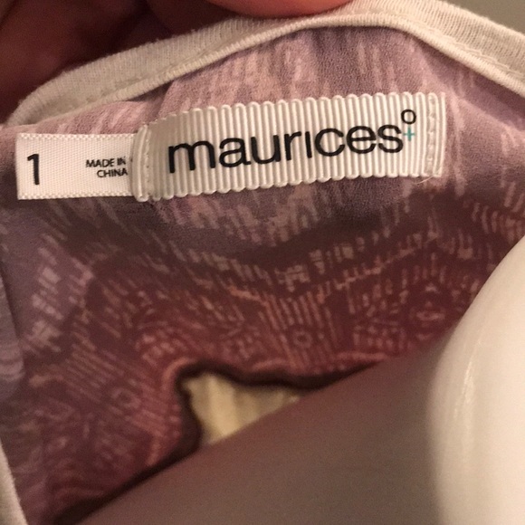 Maurices Cream 3/4 Sleeve Top M/L - Picture 4 of 6